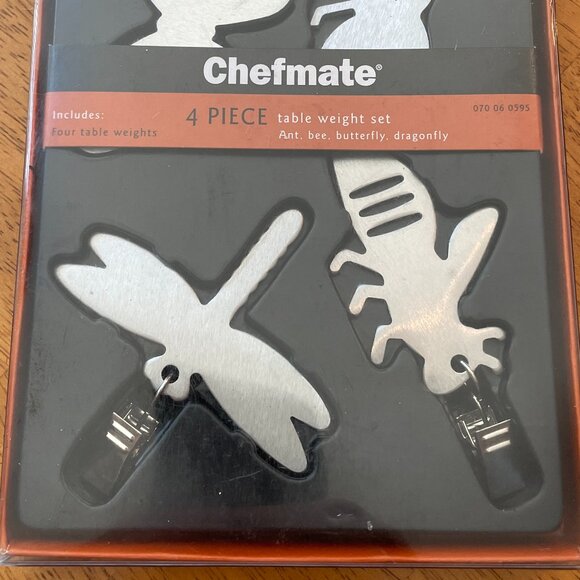 4 piece Chefmate table weight set - Picture 2 of 4